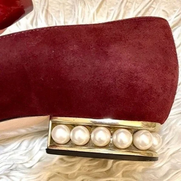 Nicholas Kirkwood Suede Loafers with pearl accents - Picture 8 of 11